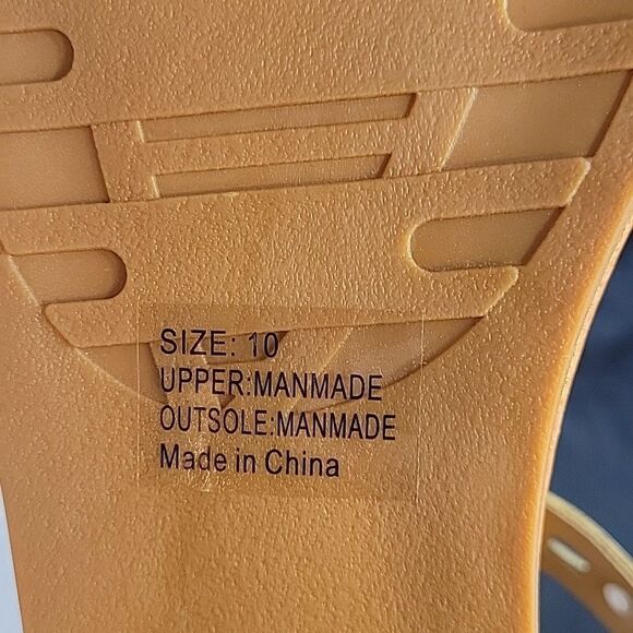 BRAND NEW OLIVIA MILLER STUDDED T STRAP ADJUSTABLE BUCKLE ANKLE STRAP SANDAL - Picture 9 of 12